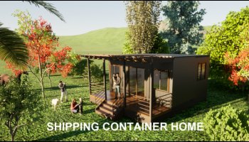 2 x 20 foot Container House Plan